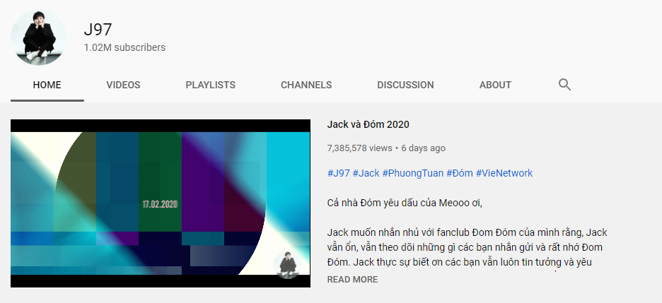 Jack (J97) đạt N&uacute;t V&agrave;ng YouTube sau 7 ng&agrave;y, nhưng vẫn c&ograve;n một Jack nữa khủng gấp bội với th&agrave;nh t&iacute;ch vỏn vẹn v&agrave;i giờ - Ảnh 1.
