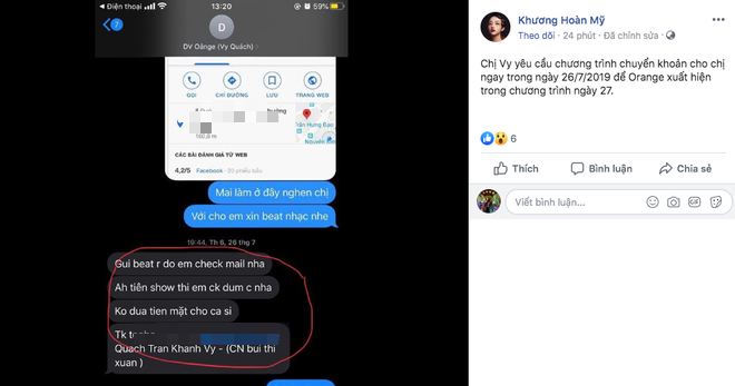 HOT: Orange và LyLy đồng loạt tố công ty Châu Đăng Khoa quỵt tiền cát xê, tự tạo scandal, tuyên bố sẽ kiện nếu không giải trình cụ thể - Ảnh 6.