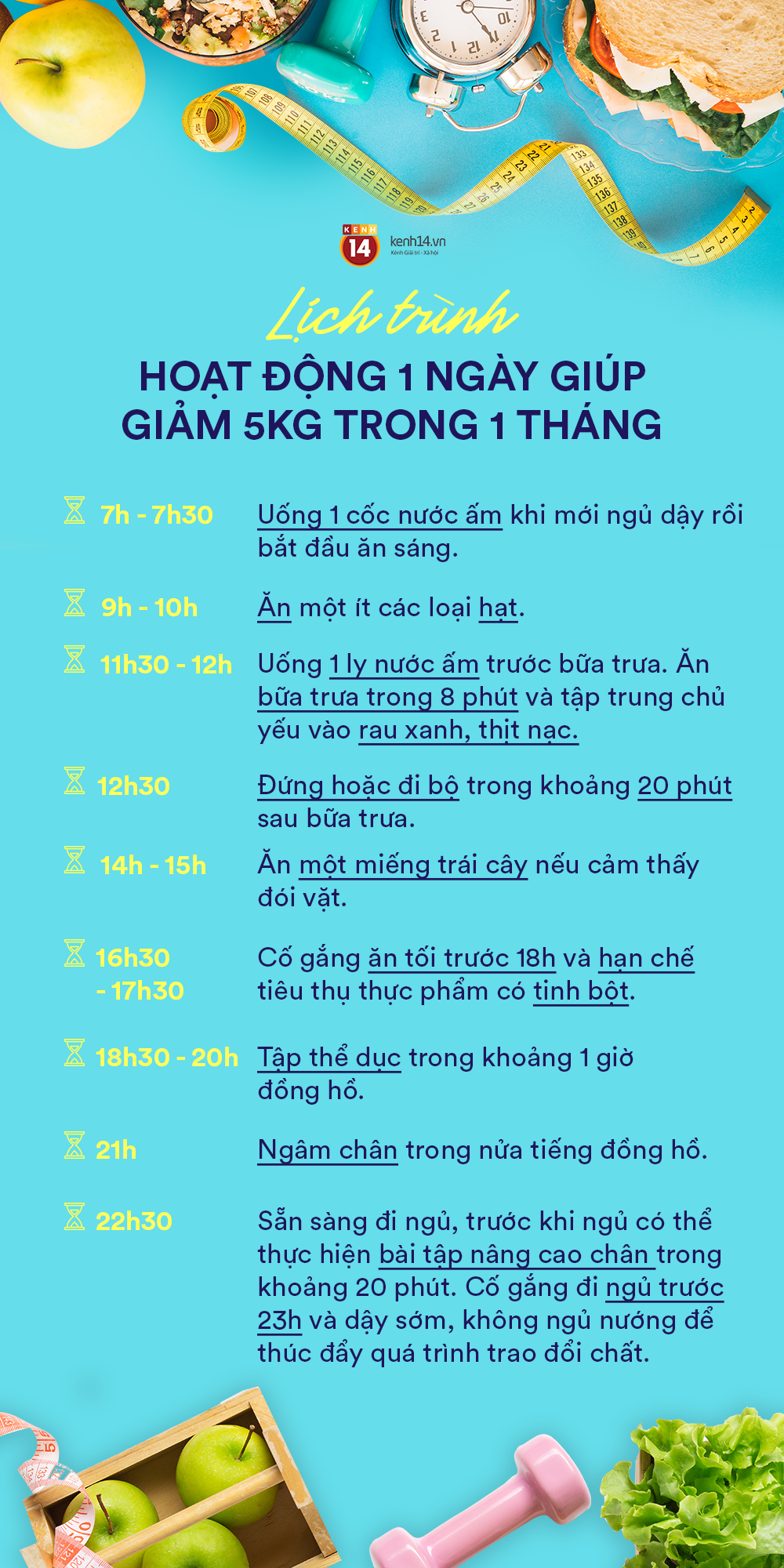 Kế hoạch giảm cân siêu chi tiết cho 1 ngày, thực hiện chăm chỉ có thể giúp hội con gái giảm hẳn 5kg sau 1 tháng - Ảnh 2.