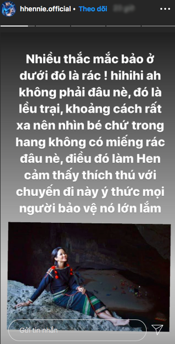 Bị nghi chụp ảnh trong hang Sơn Đoòng khi đang có rác thải bừa bãi xung quanh, H’Hen Niê chính thức lên tiếng - Ảnh 9.