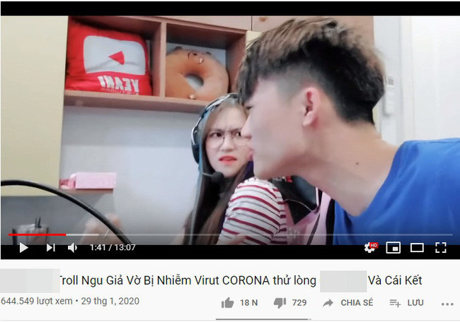 Lại thêm một Youtuber 2 triệu subs dàn dựng bị sốt và ho khan công phu để câu view từ dịch do virus Corona, dân tình kêu gọi tẩy chay - Ảnh 5.