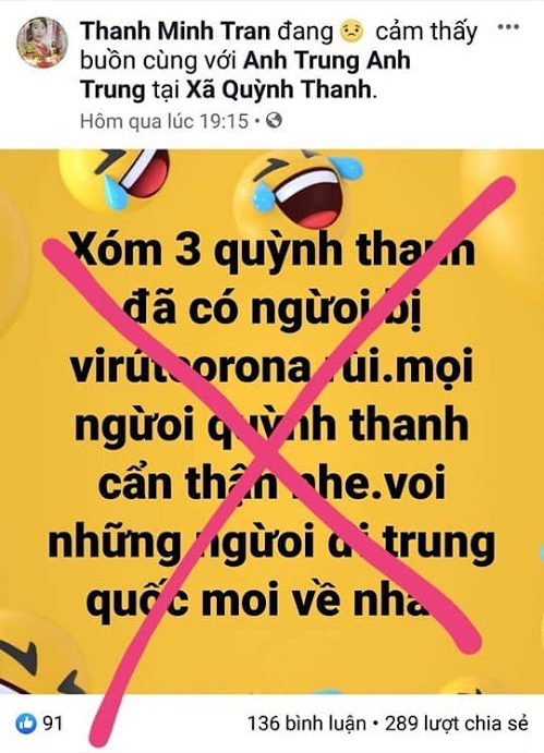 Nghệ An: Xử l&yacute; nhiều đối tượng tung tin đồn sai sự thật về dịch virus Corona - Ảnh 2.