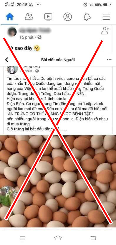 Người phụ nữ tung tin trẻ sơ sinh “tiên tri” người dân ăn trứng luộc có thể thoát nạn diệt vong bị phạt 10 triệu đồng - Ảnh 1.