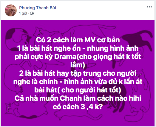 Phương Thanh gây chú ý khi nhận xét MV drama giúp ích những giọng hát không tốt lắm, bây giờ khán giả không nghe hát, họ thích nhìn hình tạo drama - Ảnh 1.