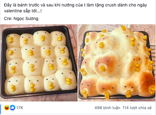 Nướng bánh tặng crush nhân ngày Valentine, cô gái khiến cả Facebook “cười rớt răng” với thành phẩm như muốn… kết thúc luôn mối quan hệ - Ảnh 1.