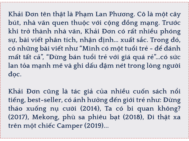 Nhà văn Khải Đơn: “Burn-out là trạng thái mà cứ sau một khoảng thời gian làm việc, bạn không còn động lực để cố gắng nữa. Bạn kiệt sức trong sáng tạo!” - Ảnh 8.