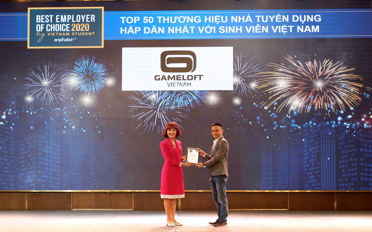 Gameloft đạt danh hiệu nhà tuyển dụng về game hấp dẫn sinh viên
