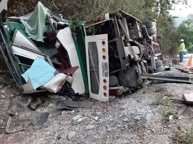 Tai nạn xe khách tại Lào, 6 hành khách người Việt thương vong - Ảnh 1.