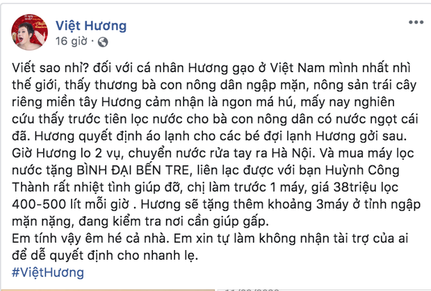 Cả Vbiz chung tay chống dịch, đẩy lùi hạn và mặn: Thủy Tiên lập quỹ góp được 6 tỷ, Hà Hồ, Chi Pu không đứng ngoài cuộc! - Ảnh 14.