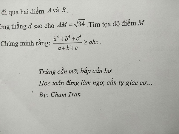 Cô giáo dạy Toán bắt trend “Trứng cần mỡ, bắp cần bơ” nhắn nhủ học trò siêu dễ thương - Ảnh 1.