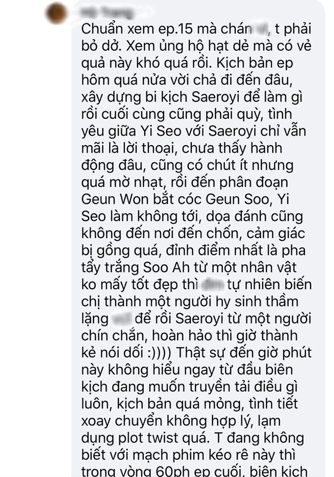 Netizen Việt lại c&atilde;i nhau ch&iacute; cho&eacute; v&igrave; pha bẻ l&aacute;i cho Soo Ah ở tập 15 Tầng Lớp Itaewon: Căng đến độ đ&ograve;i bỏ lu&ocirc;n tập cuối! - Ảnh 9.