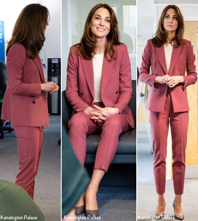 Lần đầu tiên Công nương Kate diện nguyên bộ suit, là học phá vỡ quy tắc Hoàng gia từ em dâu Meghan? - Ảnh 2.