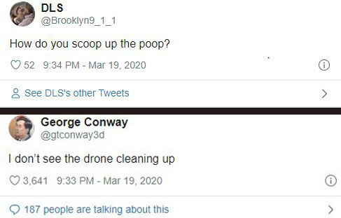 Dắt chó trong mùa dịch Covid-19 theo cách không tưởng: Dùng drone bao xịn bao ngầu! - Ảnh 3.