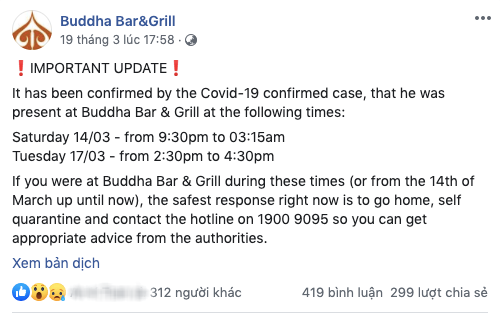 Quán bar có khách hàng dương tính với Covid-19 khiến dân mạng bức xúc với lời giải thích về việc mở cửa phục vụ trong thời điểm nhạy cảm - Ảnh 2.