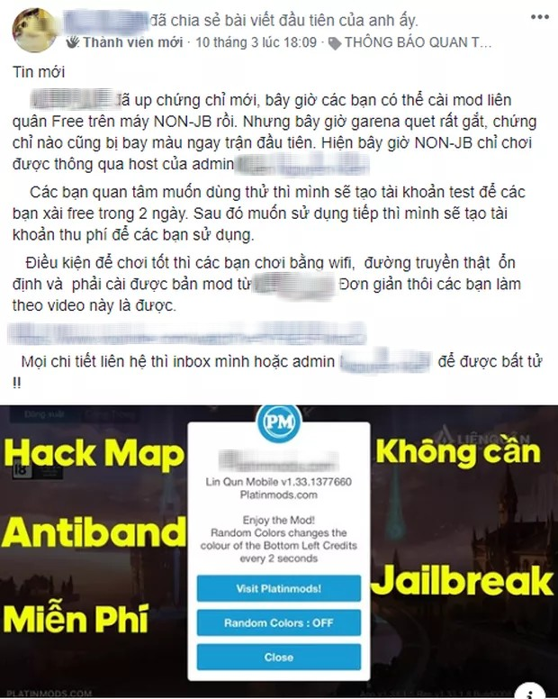 Hacker tự tin mình “trường sinh bất tử” bất chấp Garena cho bay màu 50.000 tài khoản hack Liên Quân Mobile - Ảnh 2.