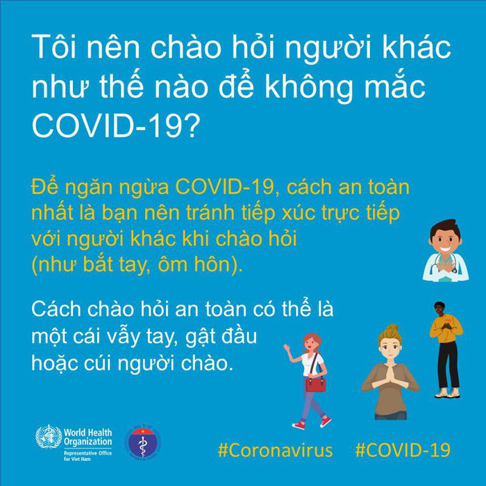 Bộ Y Tế và WHO khuyến cáo tránh bắt tay trong mùa dịch, chỉ dẫn cách chào hỏi an toàn nhất - Ảnh 4.