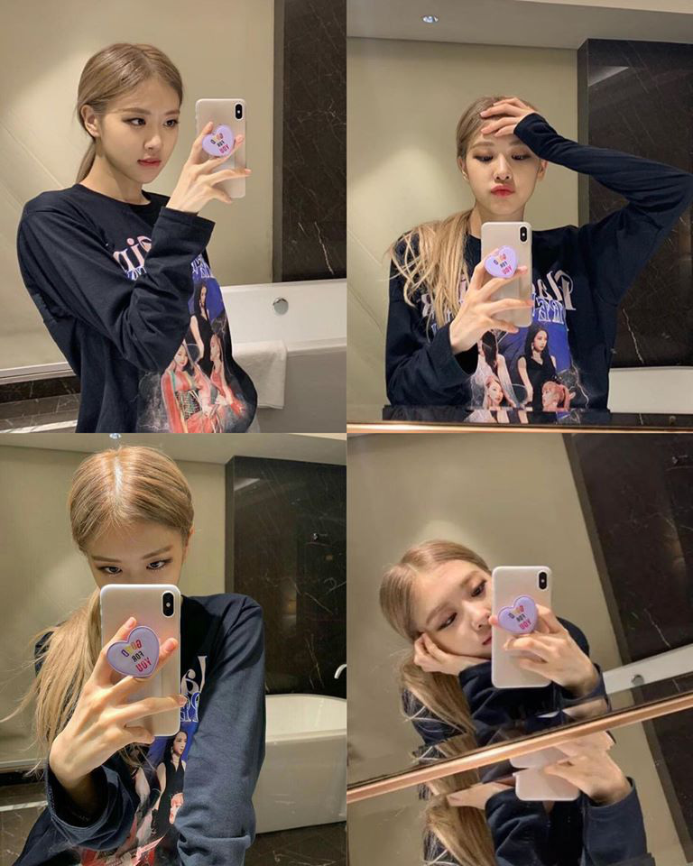 Học lỏm cả tá bí kíp selfie thượng thừa từ cô nàng Rosé (Black Pink), chỉ chụp ảnh trước gương mà vẫn đẹp rụng rời - Ảnh 3.