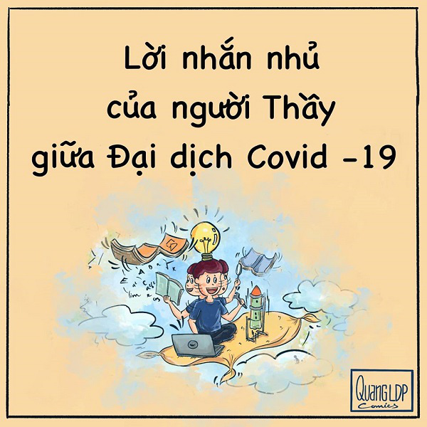 Thầy giáo viết tâm thư tha thiết mùa dịch, chàng họa sĩ vẽ lại thành bộ tranh cưng xỉu: Tranh thủ học kỹ năng, yêu thương gia đình nhiều hơn - Ảnh 2.