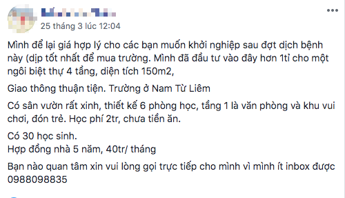 Gục ngã trước đại dịch Covid-19, nhiều trường mầm non tư thục trên cả nước phải đóng cửa, sang nhượng - Ảnh 2.