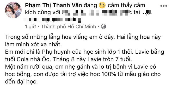 Ốc Thanh Vân xót xa chia sẻ hình ảnh nghệ sĩ Mai Phương đưa con gái đi học: Em chỉ mới là phụ huynh học sinh lớp 1 thôi mà - Ảnh 3.