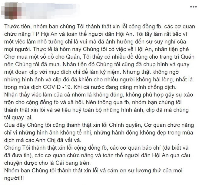 Nhóm người đi ô tô giả ăn mày ở Hội An gửi lời xin lỗi, khai nhận muốn chụp hình, quay clip để làm kỷ niệm - Ảnh 3.