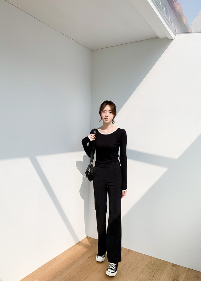 Thường mặc quần âu chuẩn nhân viên kiểu mẫu, quý cô Hàn Quốc vẫn sành điệu chứ không chán ngắt nhờ mix đồ khéo léo - Ảnh 7.