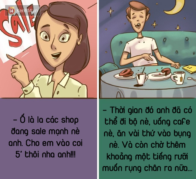 Bộ tranh: Dù trời có sập xuống ngay bây giờ, con gái vẫn nói 1 đằng và con trai sẽ hiểu 1 nẻo! - Ảnh 9.