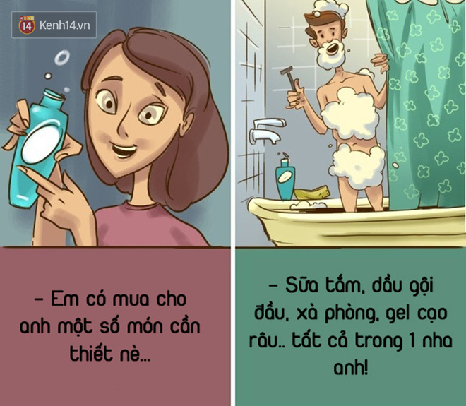 Bộ tranh: Dù trời có sập xuống ngay bây giờ, con gái vẫn nói 1 đằng và con trai sẽ hiểu 1 nẻo! - Ảnh 11.