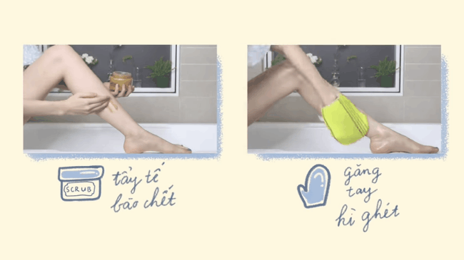 Tips dành cho chị em có đôi chân hoa gấm tím lịm tìm sim: Thói quen tắm hàng ngày có thể trị sạch vết thâm cứng đầu  - Ảnh 7.