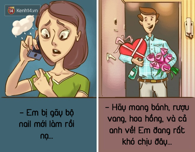 Bộ tranh: Dù trời có sập xuống ngay bây giờ, con gái vẫn nói 1 đằng và con trai sẽ hiểu 1 nẻo! - Ảnh 17.