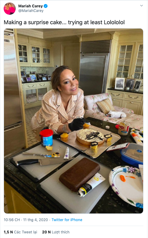 Trổ tài làm bánh mừng sinh nhật bạn trai, Mariah Carey bị fan phát hiện… mang cả giường ngủ vào bếp: Mơ ước bấy lâu của chúng ta là đây! - Ảnh 2.