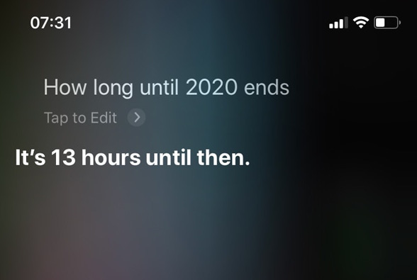 Hoang mang lời phán năm 2020 sẽ chấm dứt trong vài giờ nữa của Siri, nhưng hóa ra tất cả chỉ là một sự hiểu lầm - Ảnh 1.