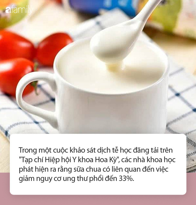 Không chỉ giảm nguy cơ mắc ung thư phổi tới 33%, ăn sữa chua còn đem lại những công dụng siêu tuyệt vời này! - Ảnh 1.