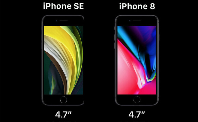 iPhone SE và iPhone 8 không có quá nhiều khác biệt