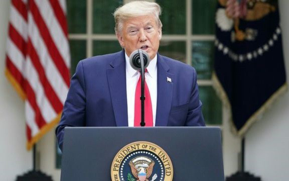 &Ocirc;ng Trump tuy&ecirc;n bố Mỹ tiếp tục tiến triển trong chống Covid-19 - Ảnh 1.