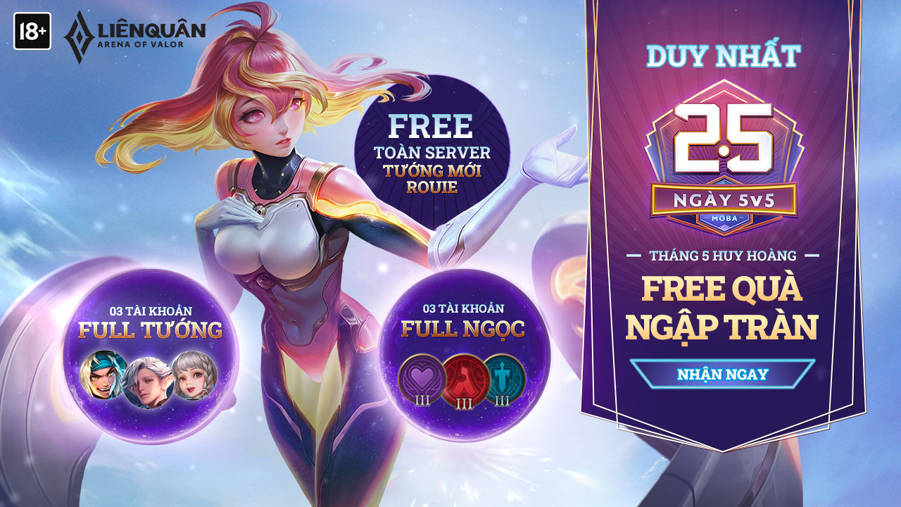 Liên Quân Mobile: Game thủ được nhận miễn phí 1 tướng mới và 2 skin trong sự kiện tháng 5 - Ảnh 2.