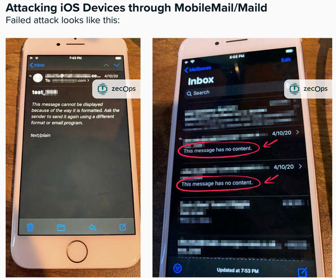 Phát hiện lỗi hack iPhone cực kỳ nghiêm trọng: Chỉ cần gửi email, nạn nhân không mở cũng bị xâm nhập và tấn công - Ảnh 1.
