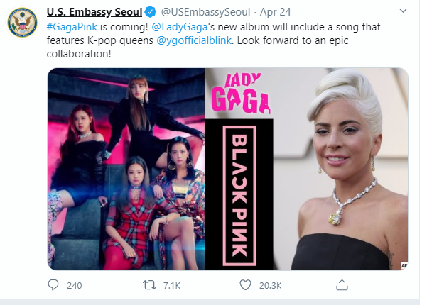 Lady Gaga collab với BLACKPINK hot đến mức đích thân Đại sứ quán Mỹ đăng quảng bá, nhưng đáng buồn là album đã bị leak gần hết! - Ảnh 11.