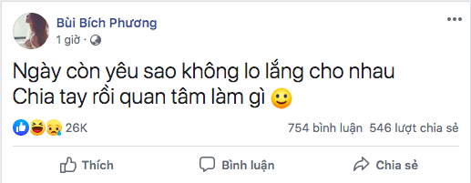 Bích Phương đăng status tâm trạng nhưng bị bắt bài là lời bài hát của Tiên Cookie, fan lập tức cà khịa: “Phương làm gì đã yêu ai” - Ảnh 1.