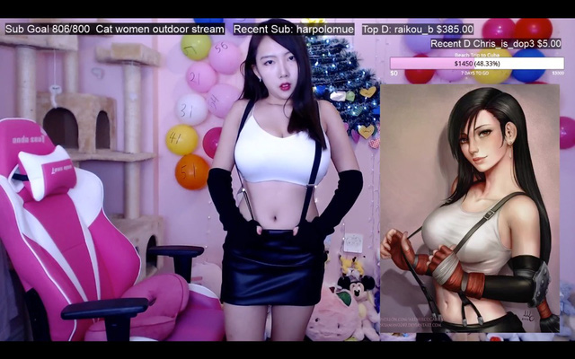 Cosplay Tifa và nhảy sexy trên sóng, nữ streamer thu hút hơn 350.000 view trong ít ngày - Ảnh 9.