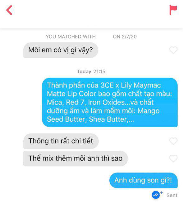 Thanh niên lên Tinder gặp gái nào cũng hỏi Môi em có vị gì vậy? liền nhận lại loạt đáp trả bén như cái chén - Ảnh 10.