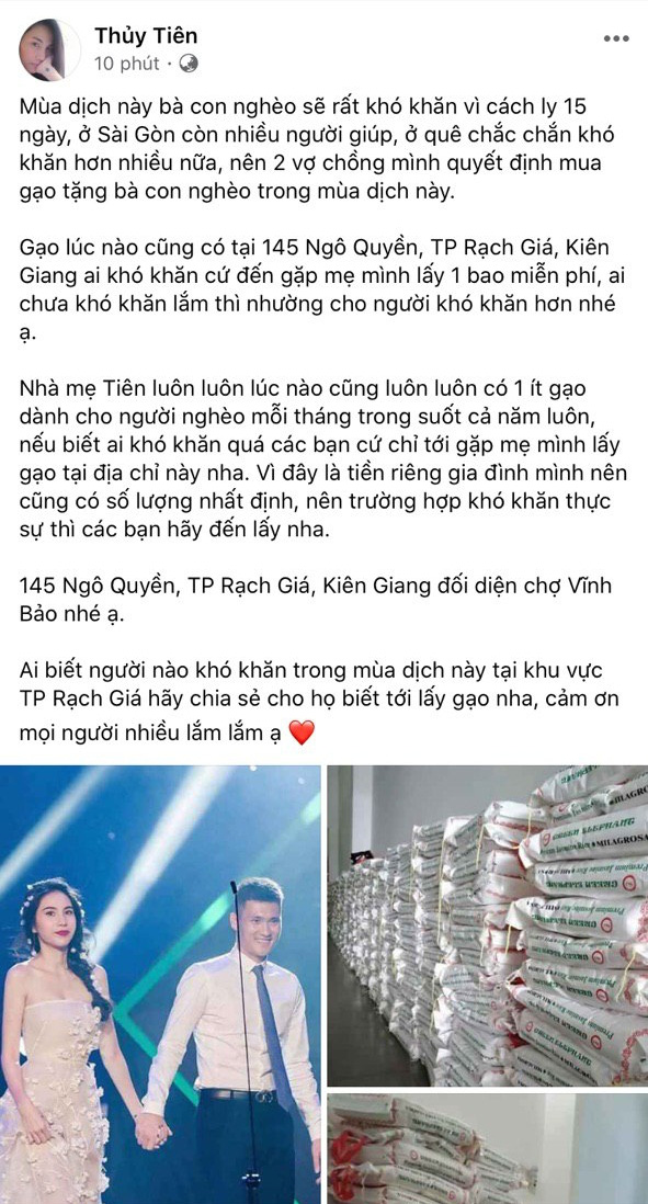 Bị thắc mắc không làm từ thiện ở quê nhà Công Vinh, Thủy Tiên lên tiếng phân trần - Ảnh 2.