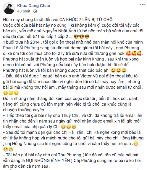 Tôi Thấy Hoa Vàng Trên Cỏ Xanh từng bị 3 Diva làng nhạc Việt lẫn Thùy Chi từ chối nhưng lại làm nên tên tuổi của nữ ca sĩ vốn chỉ hát bản demo? - Ảnh 1.