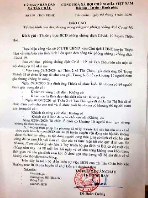 Chủ tịch xã bị đình chỉ công tác vì để dân tổ chức đám cưới giữa thời điểm dịch COIVD-19 - Ảnh 1.