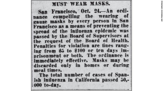Hơn 100 năm trước, Mỹ từng là nước tiên phong về việc đeo khẩu trang chống dịch: Điều gì đã thay đổi? - Ảnh 1.