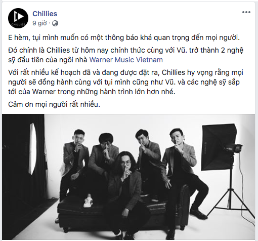 Thái Vũ và Chillies chính thức về chung một nhà, là 2 nghệ sĩ đầu tiên của Warner Music tại Việt Nam - Ảnh 7.