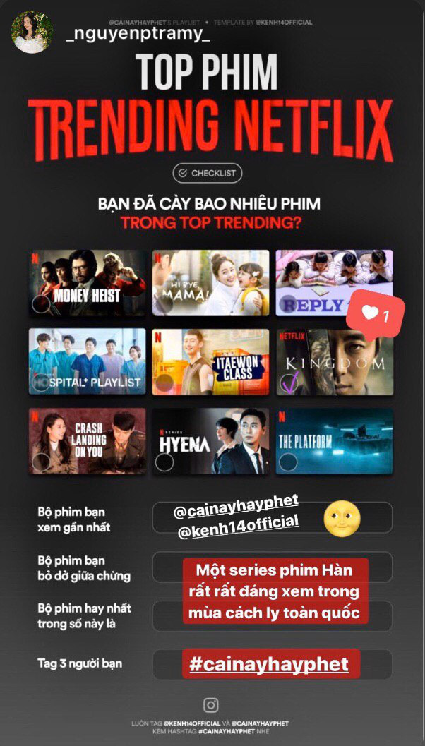 Sao Việt ở nhà gặm nhấm Netflix: Cao Thiên Trang cày sạch top trending, Puka cực mê The Platform - Ảnh 16.