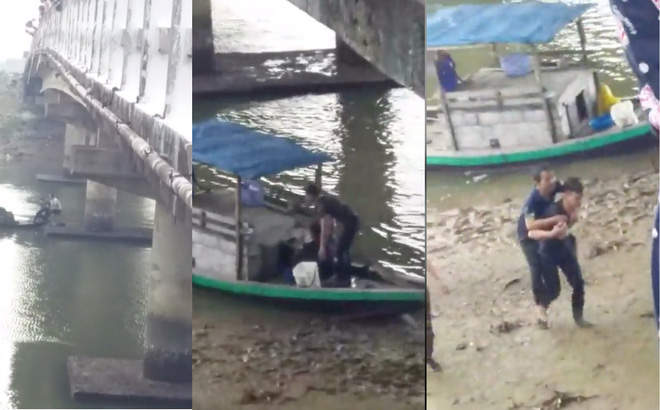 Nam sinh viên người Lào lao mình xuống sông cứu người đàn ông bị rơi từ cầu cao xuống sông - Ảnh 1.