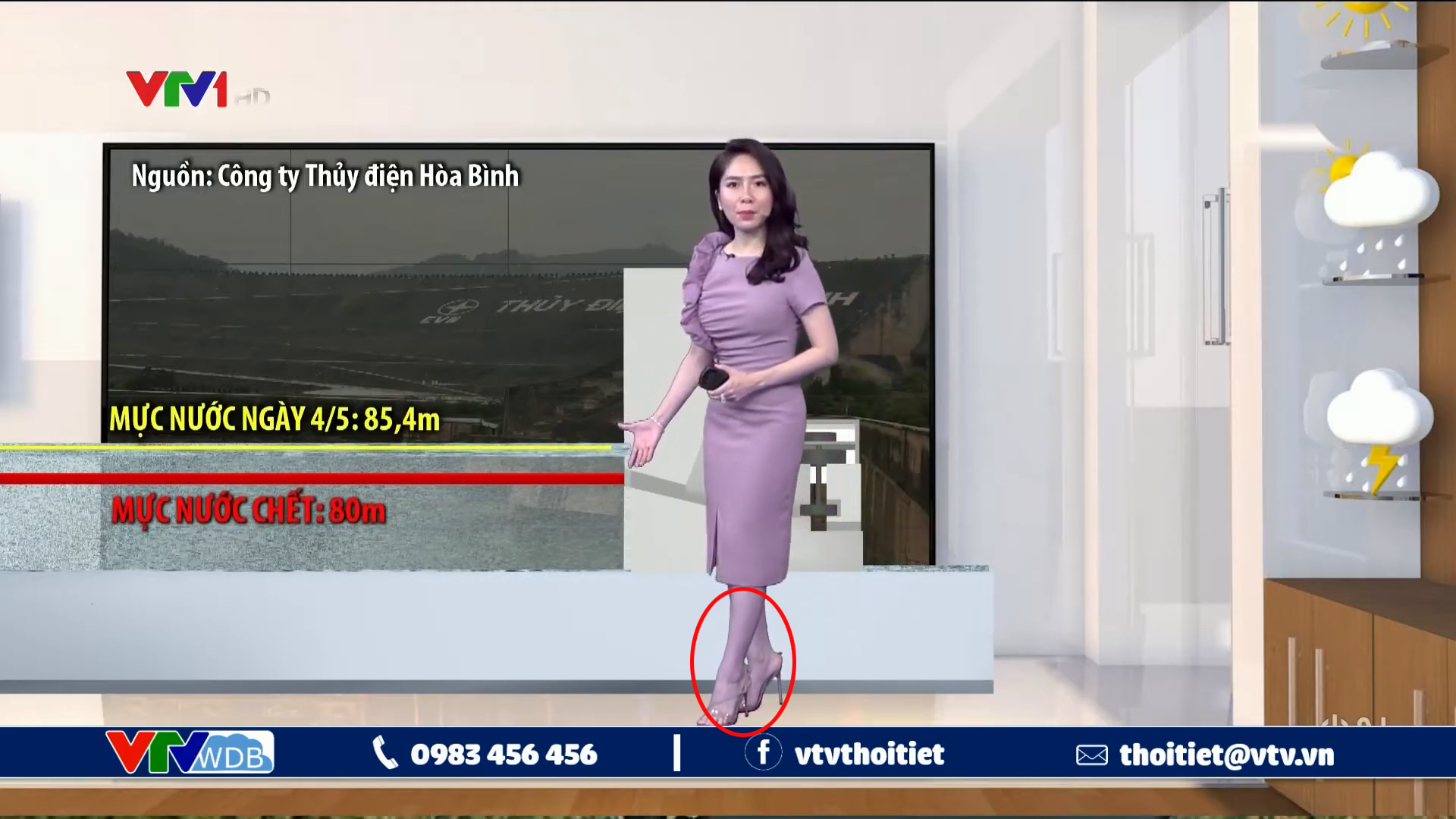 VTV veteran MC weather forecast found an angry incident while leading, people were laughing and giggling - Picture 1.