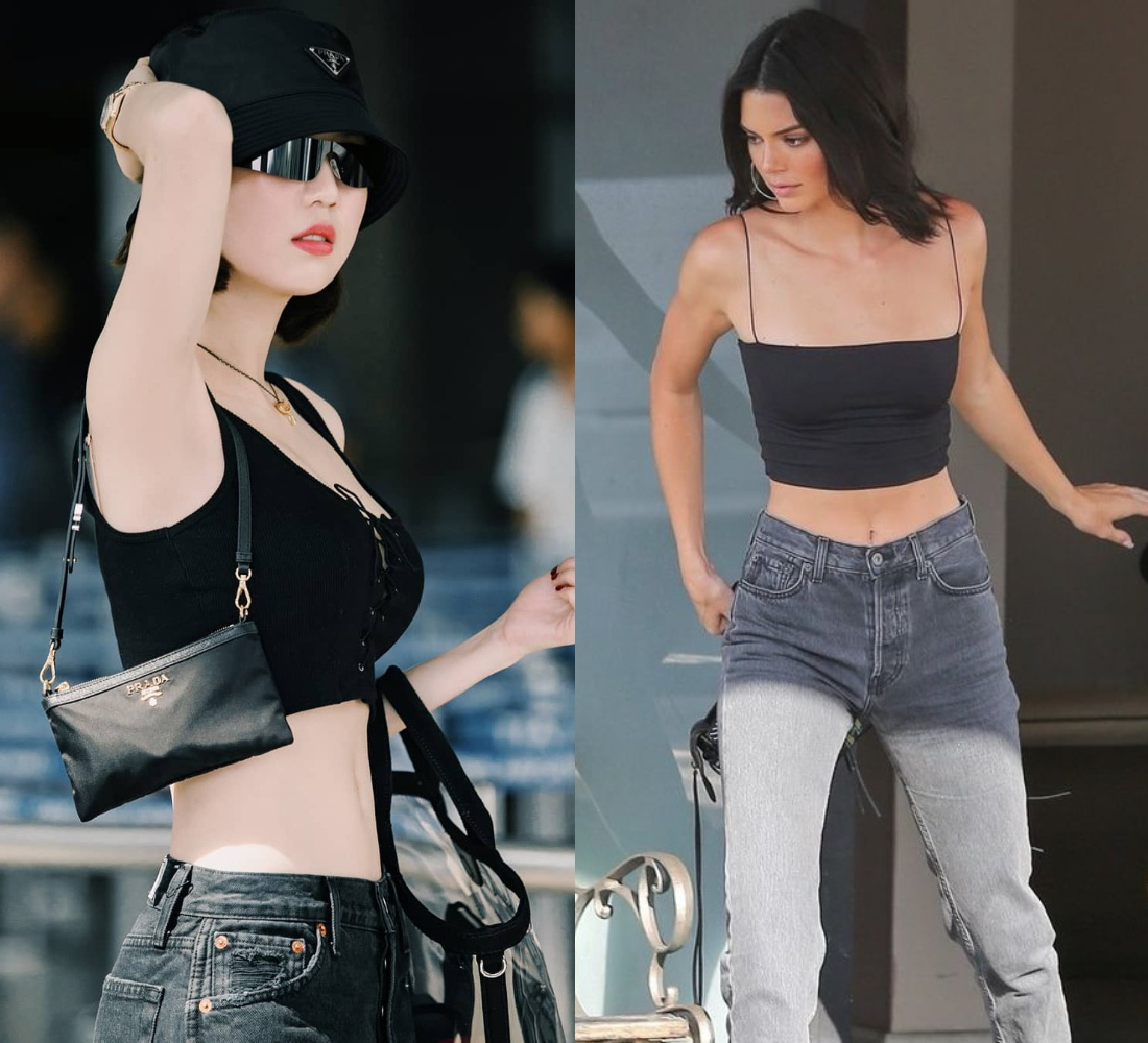 Có đến hơn 10 lần Ngọc Trinh diện crop top đọ dáng một 9 một 10 với Kendall Jenner, thực tế ai đỉnh hơn? - Ảnh 19.